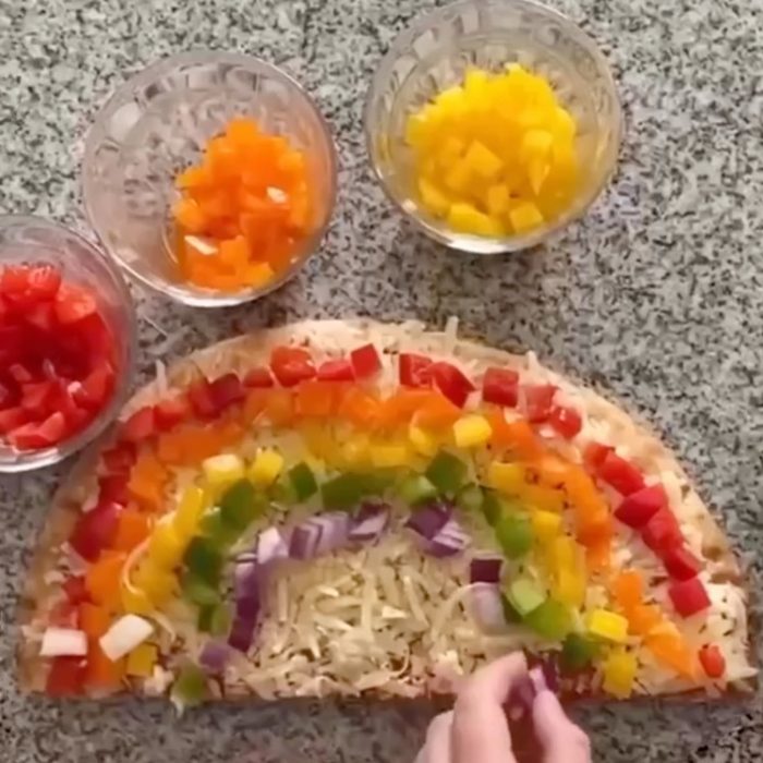 Pizza arcoiris
